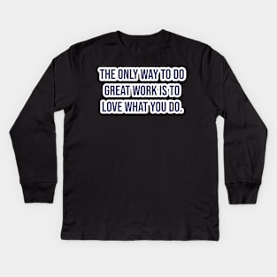 "The only way to prove that you're a good sport is to lose." - Ernie Banks Kids Long Sleeve T-Shirt